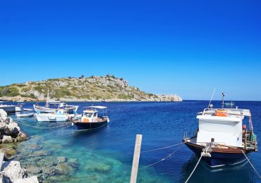 Vissersboten op Zakynthos